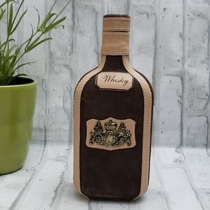 L/G Guala Leather Wrapped Whisky Bottle